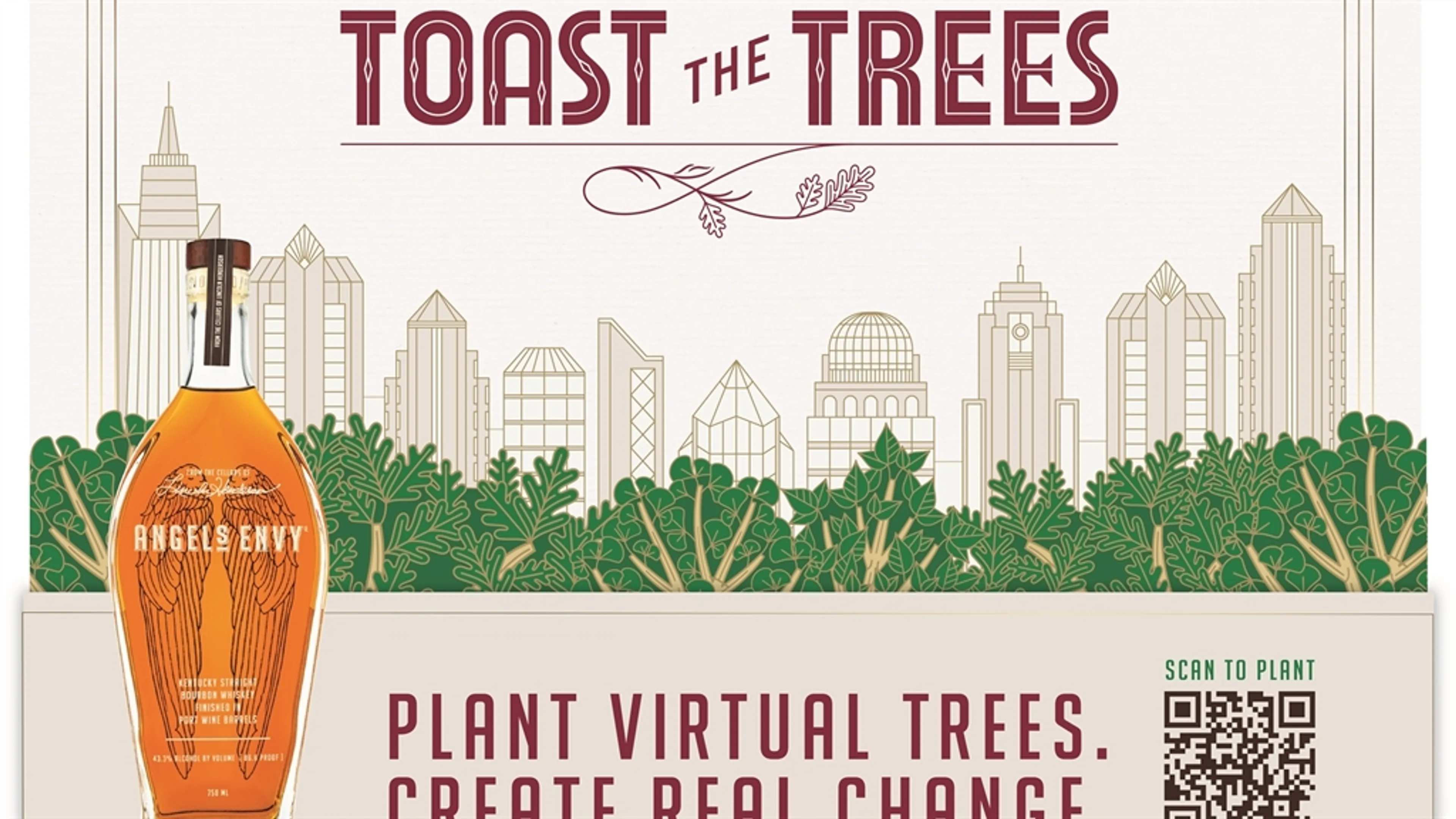 ANGEL'S ENVY® Expands 10th Annual Toast the Trees Initiative to Include Urban Tree Canopy Restoration